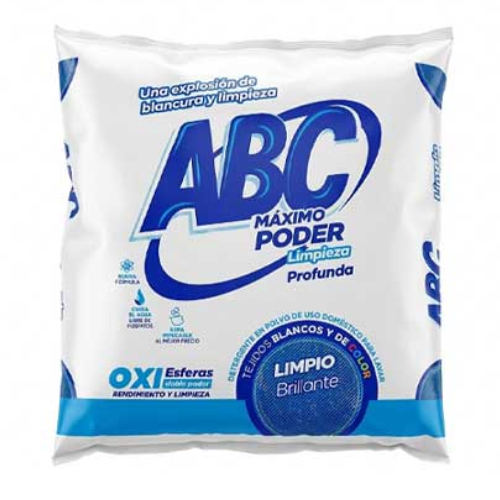 DETERGENTE ABC LIMPIEZA PROFUNDA POLVO 800GR